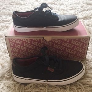 Pair of low top navy vans